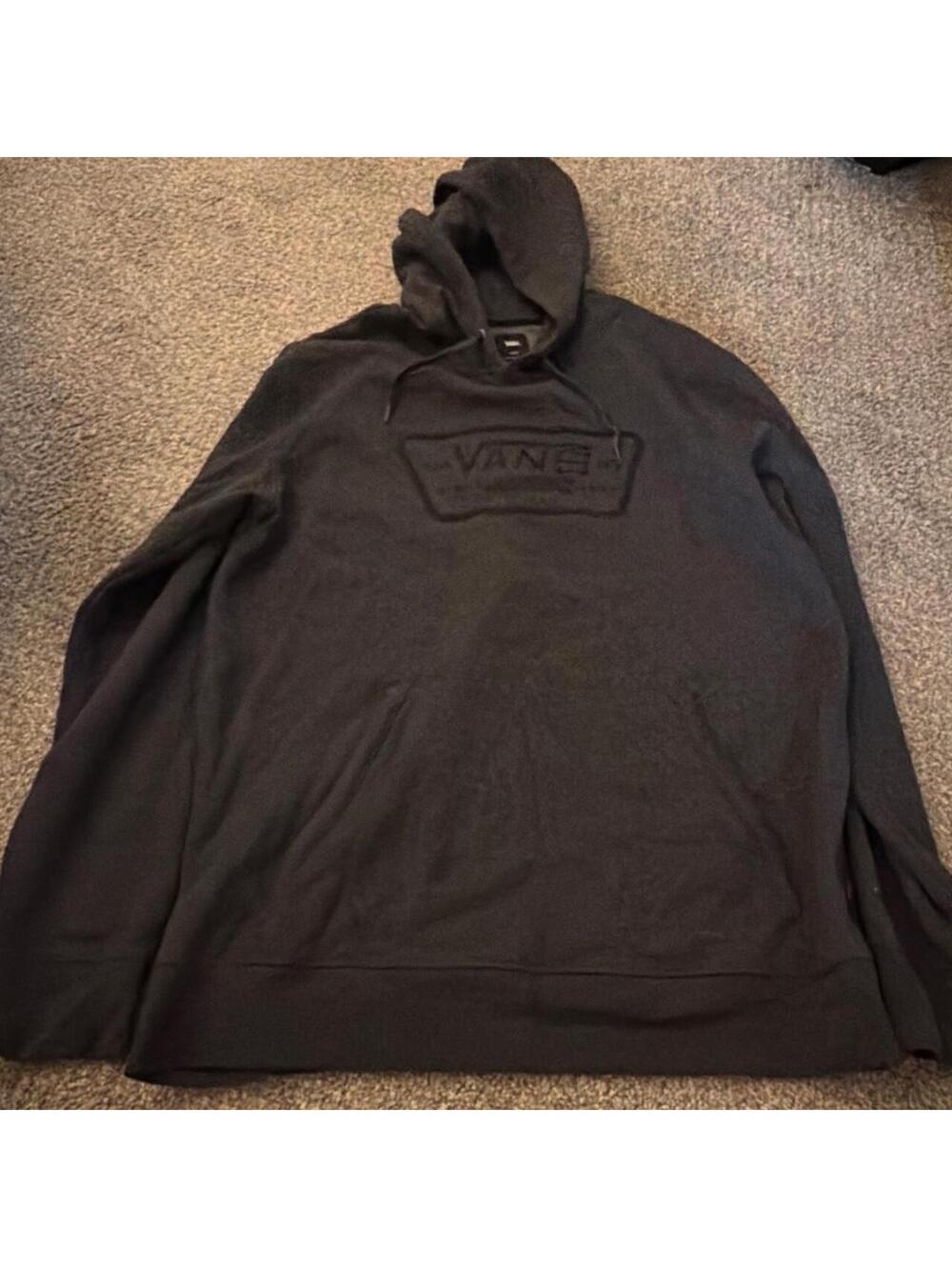 Vans Men's Black and Navy Hoody